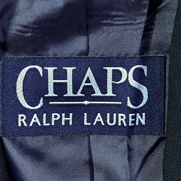 Chaps Ralph Lauren Men's Black Wool Formal Tuxedo Blazer Coat Made in USA Career - Picture 10 of 16